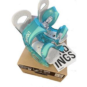 NEW Burton Scribe Smalls EST Youth Snowboard Bindings! Blue 4K - 7K Barrier Reef
